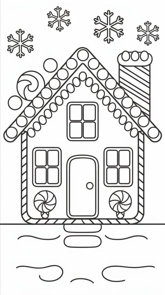 house coloring book pages