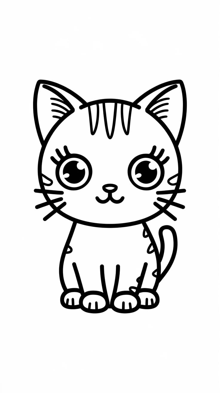 ausmalbilder katzen kostenlos