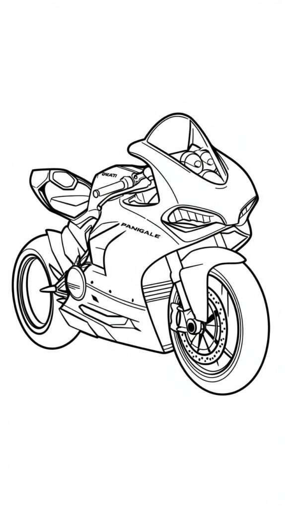 coloriage de motos