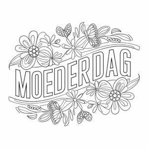 kleurplaat moederdag peuters