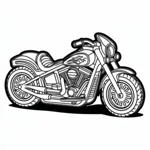 coloriage moto imprimer