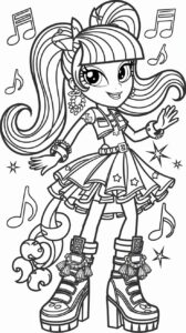 kleurplaat my little pony equestria