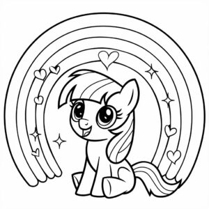 coloring pages my little pony rainbow dash