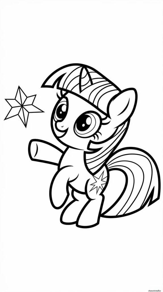 my little pony coloring page fluttershy