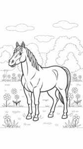 ausmalbilder pferd kostenlos