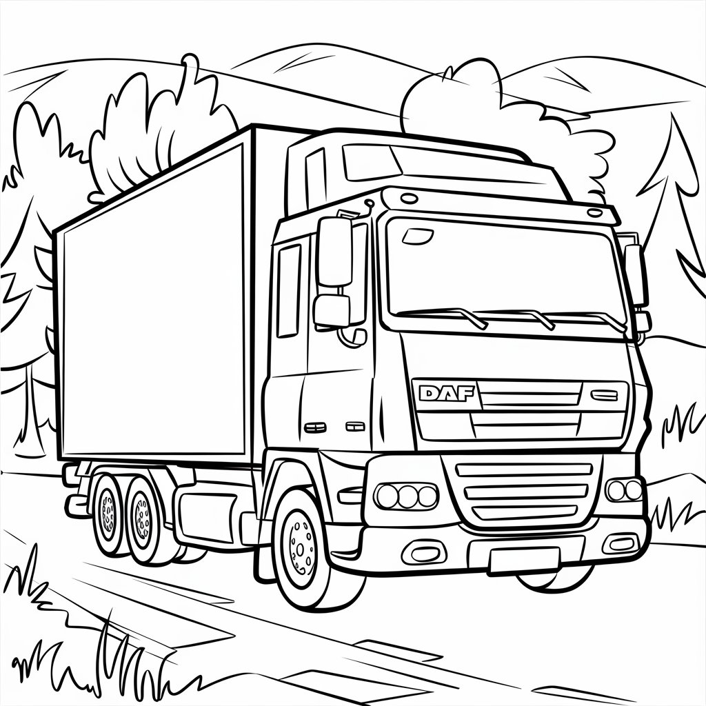 Coloriage Camion 21 Pages Imprimer Gratuitement Au Format PDF