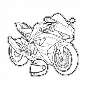 coloriage moto cross