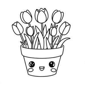 mother's day card coloring page