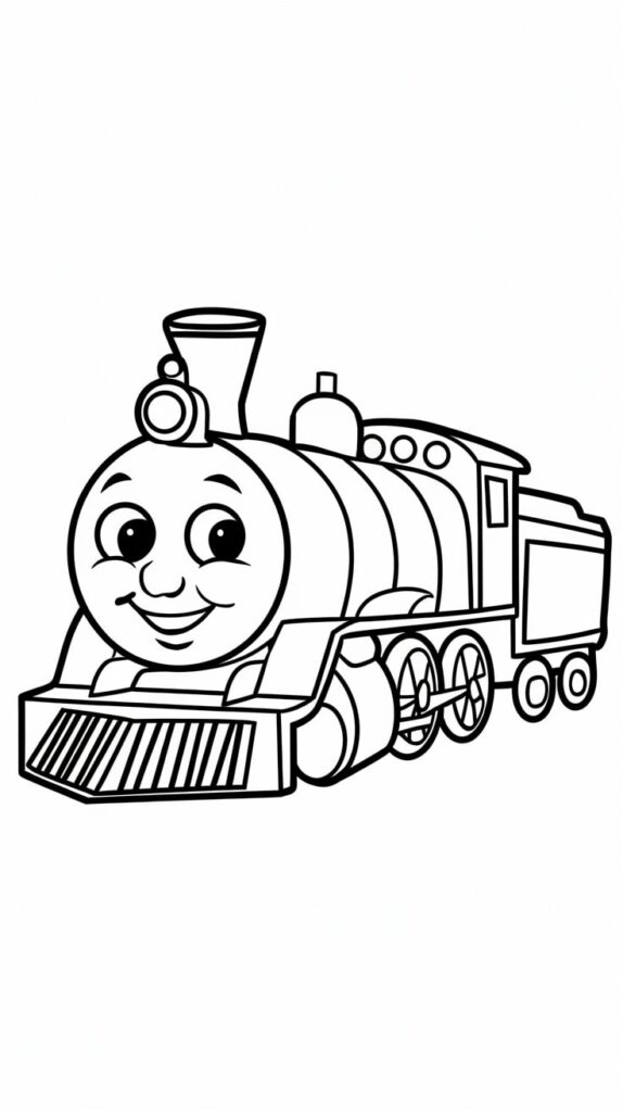 train coloring book pages