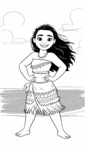 kleurplaat vaiana