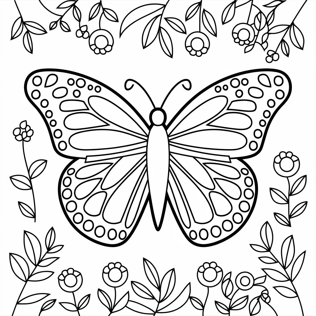 farfalla disegno da colorare