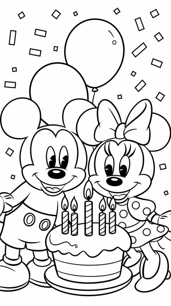 disegni da colorare minnie e topolino