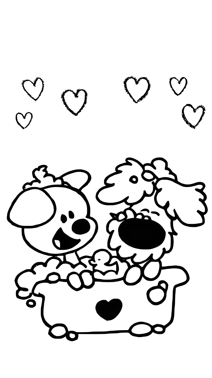 kleurplaat verjaardag woezel en pip