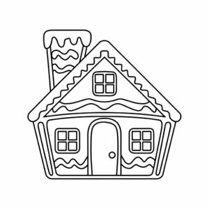 house coloring page