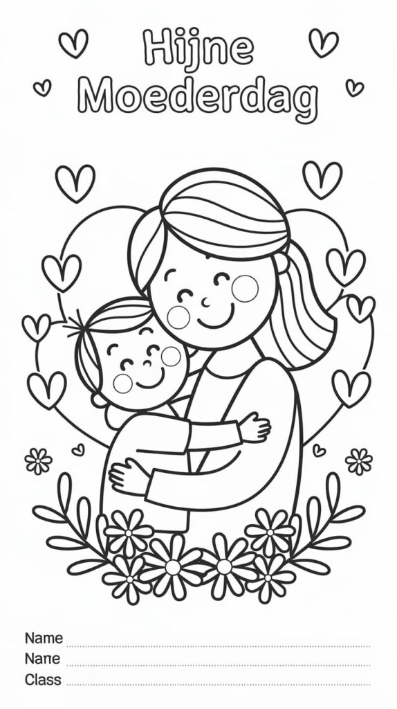 free coloring pages for mother's day