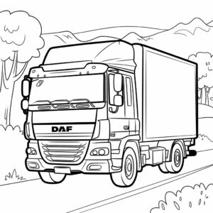 truck coloring page