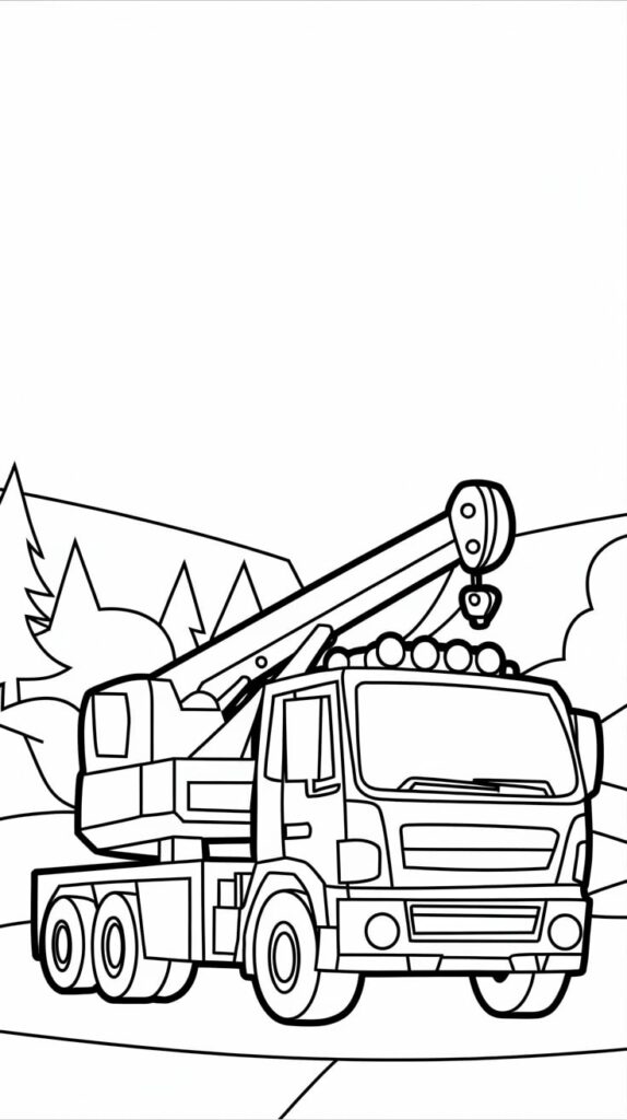 semi truck coloring pages