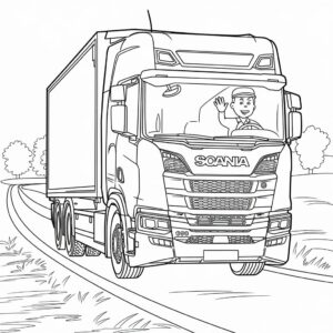 coloring pages trucks