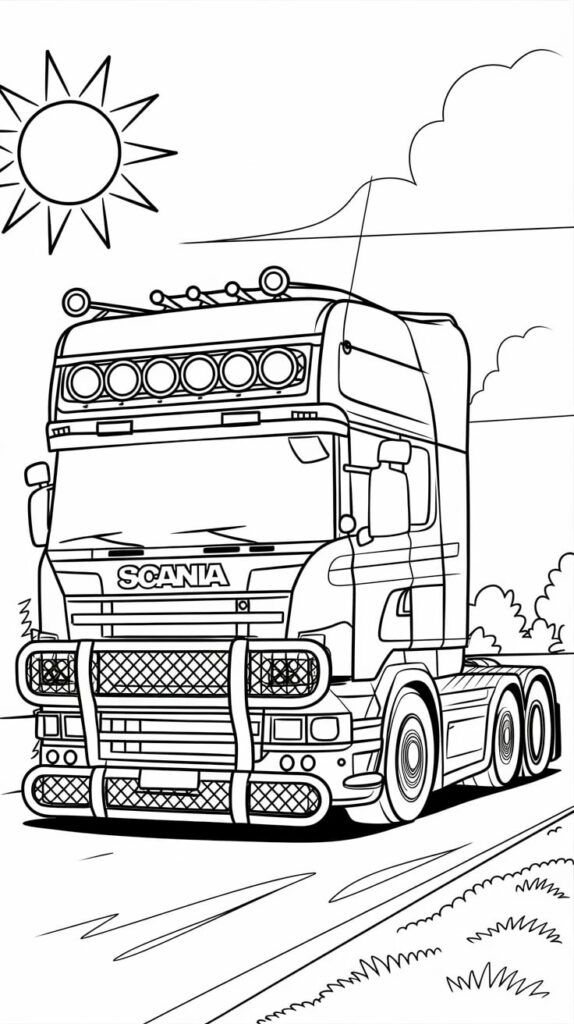 tow truck coloring pages