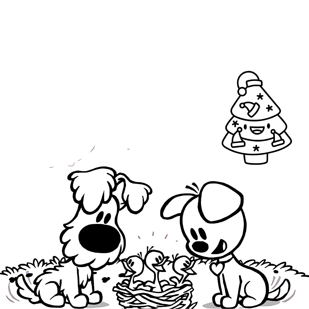 kleurplaat woezel en pip regenboog