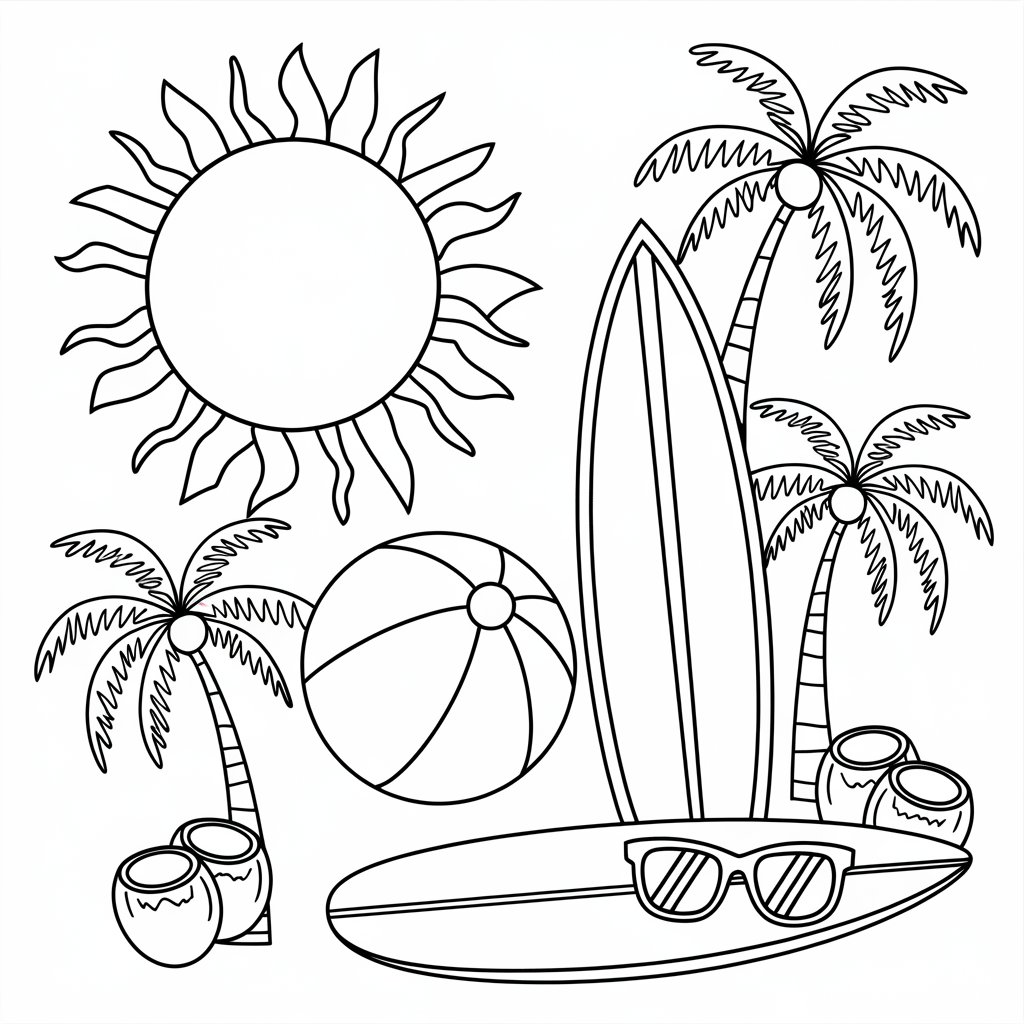 kleurplaat zomer groep 3