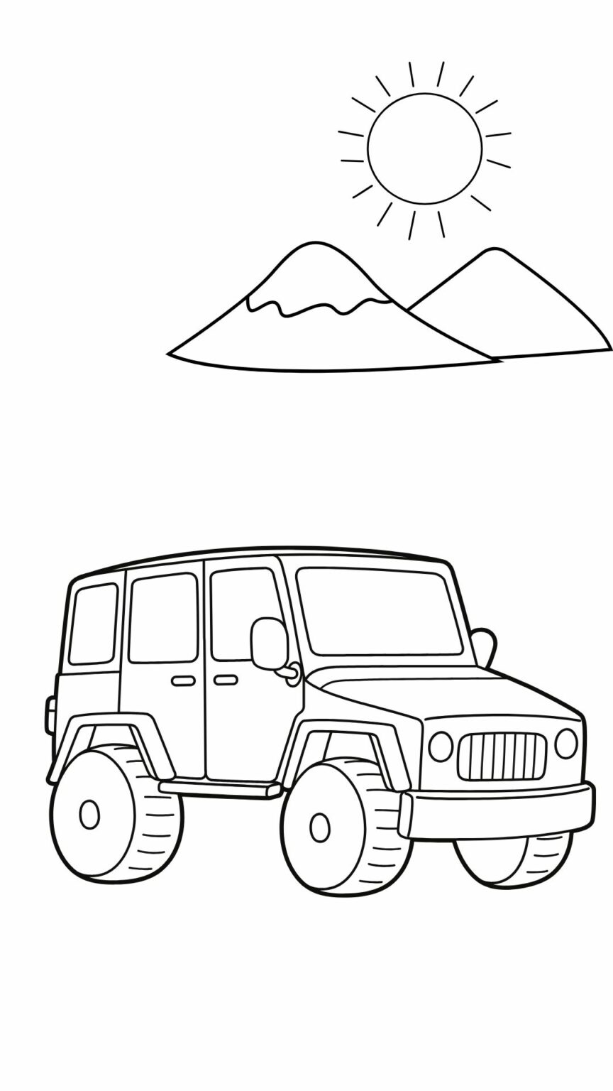 Free Printable Car Coloring Pages - 23 Car Coloring Sheets for Kids (PDF)