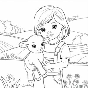 coloriage ferme animaux