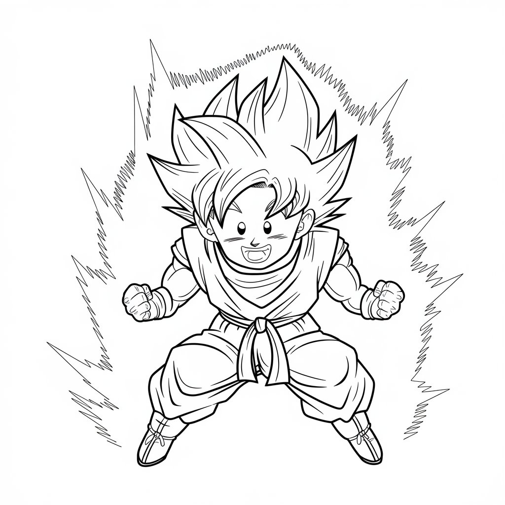kleurplaten dragon ball z