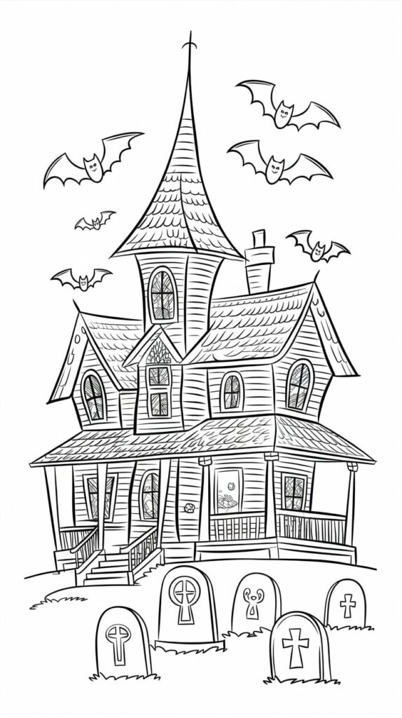 printable house coloring pages