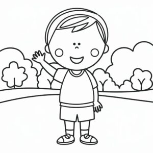 boy coloring pages anime