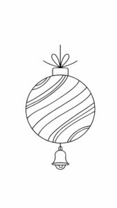 palline di natale disegni da colorare
