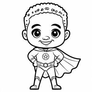 super heros coloriage