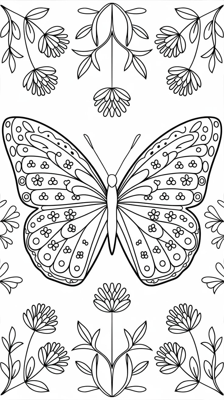 farfalle disegni da colorare