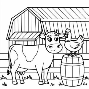 farm animals coloring page