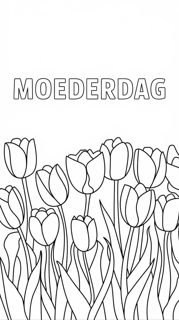 kleurplaten van moederdag