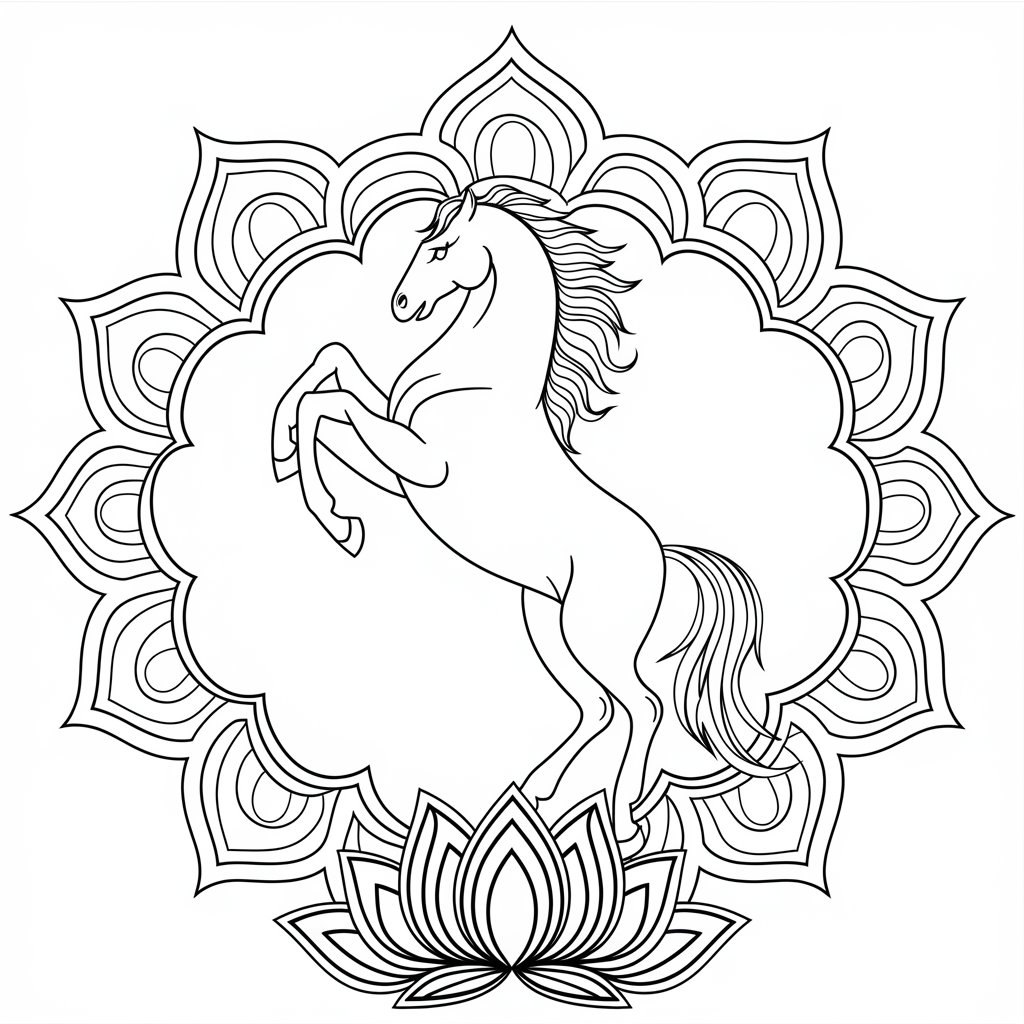 coloriages chevaux