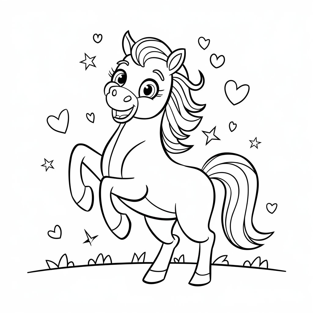 coloriage de cheval