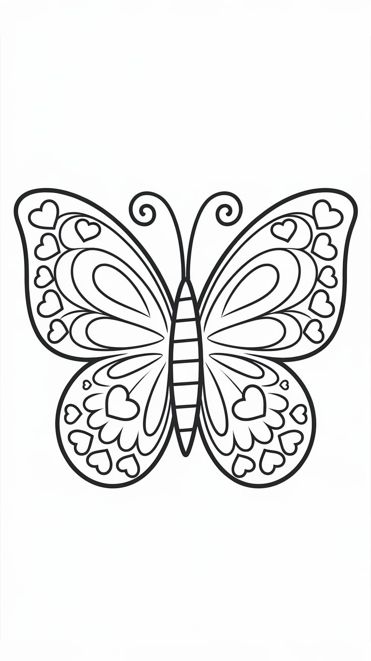 disegno farfalle da colorare