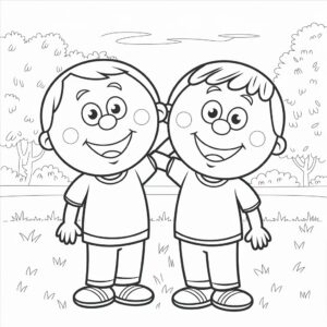 boys coloring pages