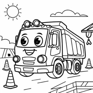 fire truck coloring page