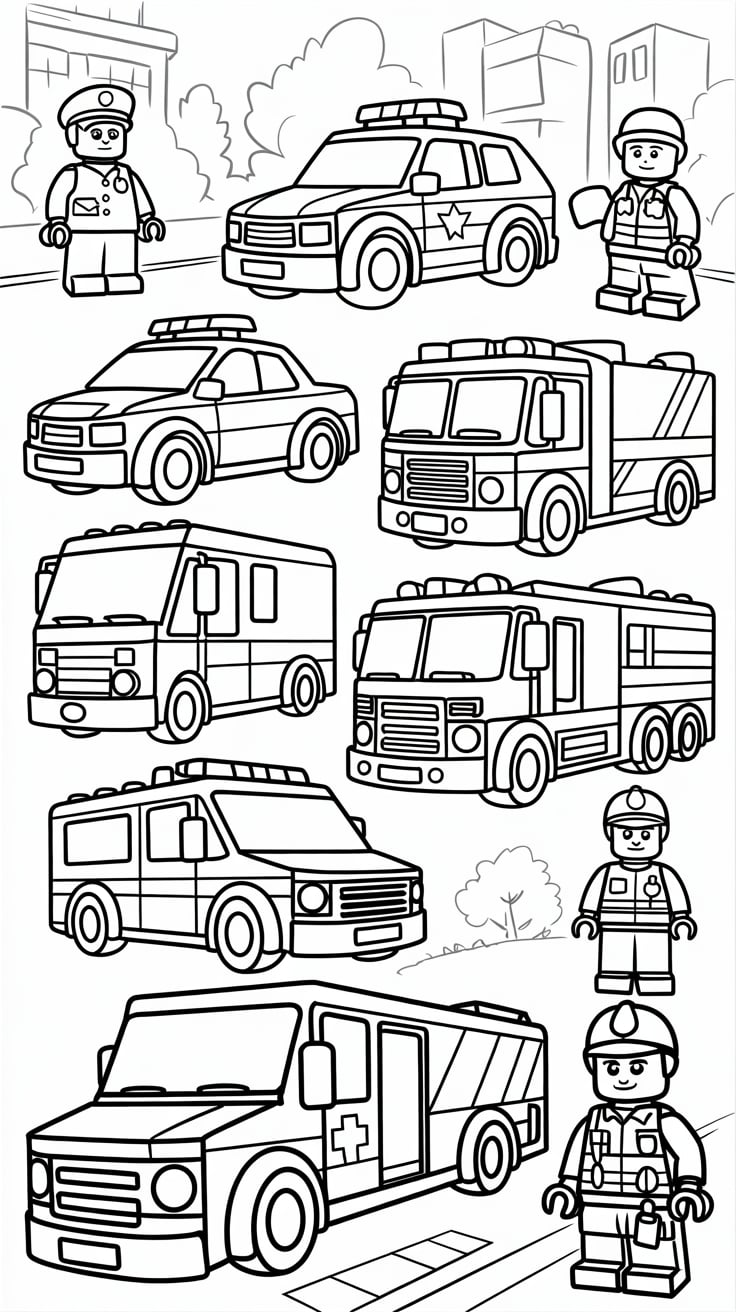 lego friends kleurplaat