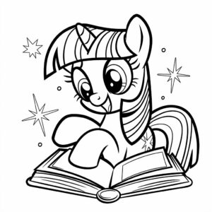 my little pony twilight sparkle coloring pages