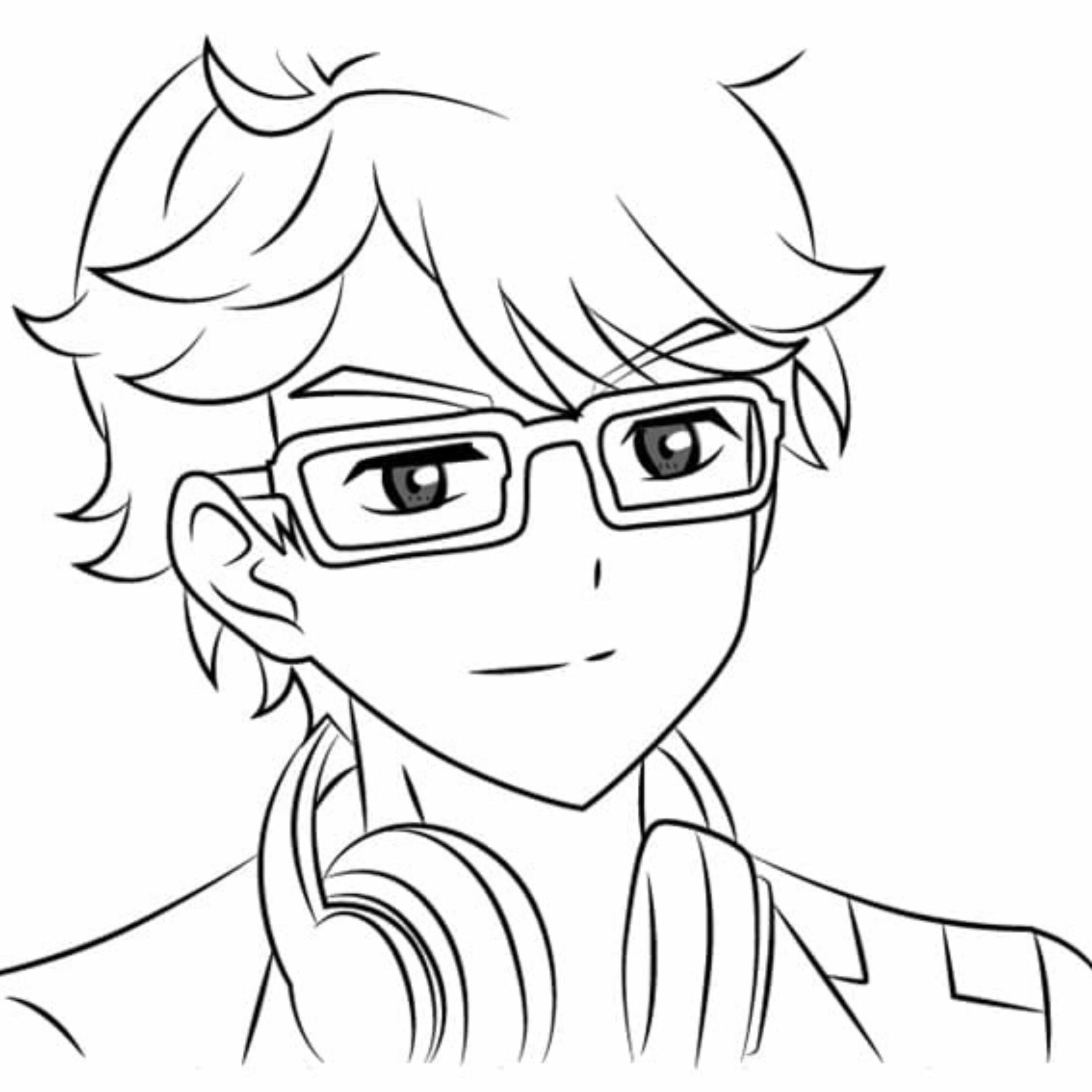 coloriage manga fille