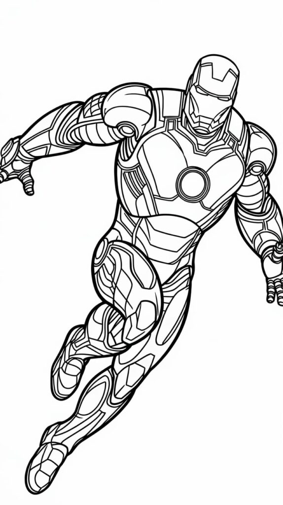 coloriage de super heros marvel