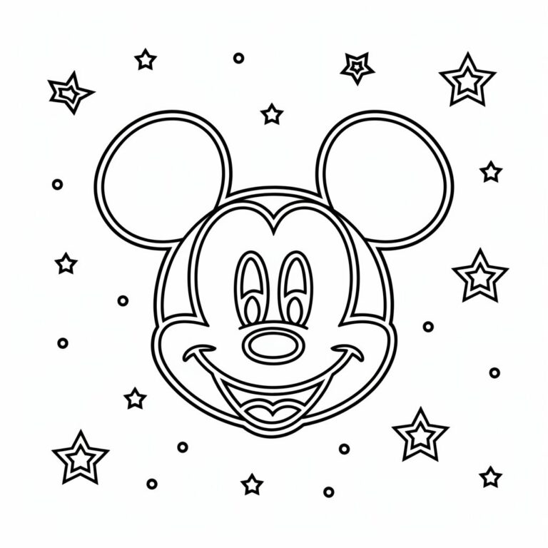 Micky Maus Ausmalbilder Kopf