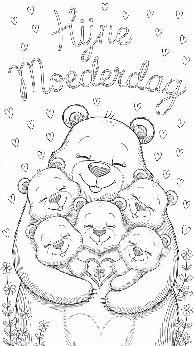 moederdag kleurplaat
