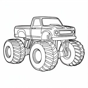 monster truck coloring pages