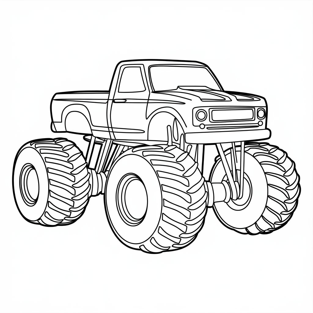 monstertruck tekening