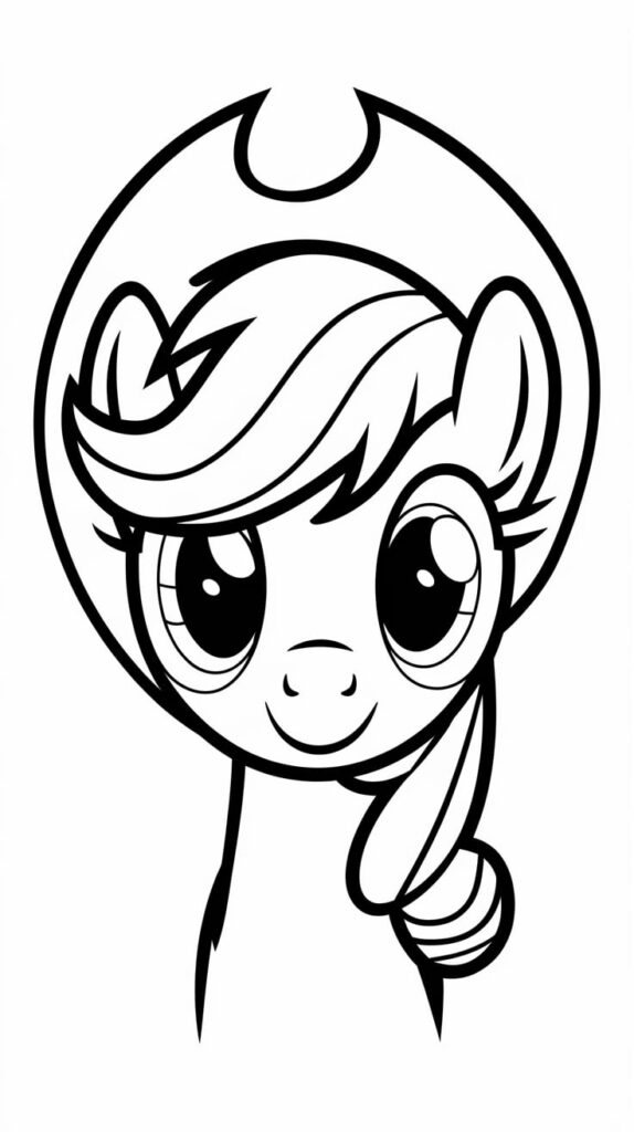 free coloring pages of my little pony