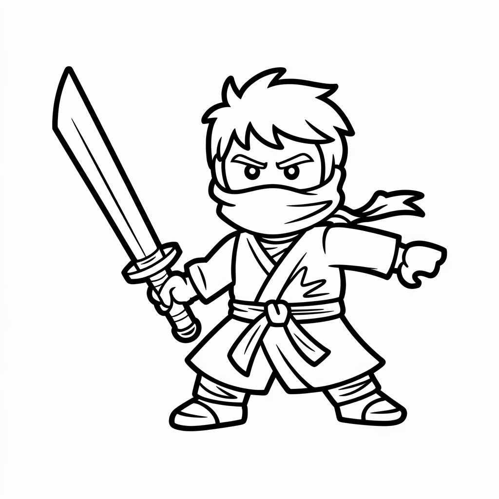 lego ninjago kleurplaat